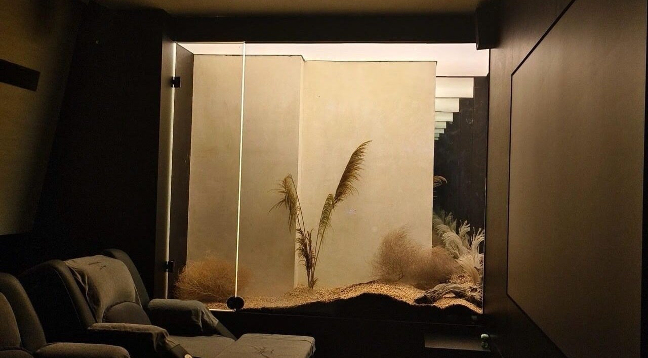 Relaxing lounge at Super Foot Reflexology in Phoenix, Arizona, US features plush seating and serene decor.