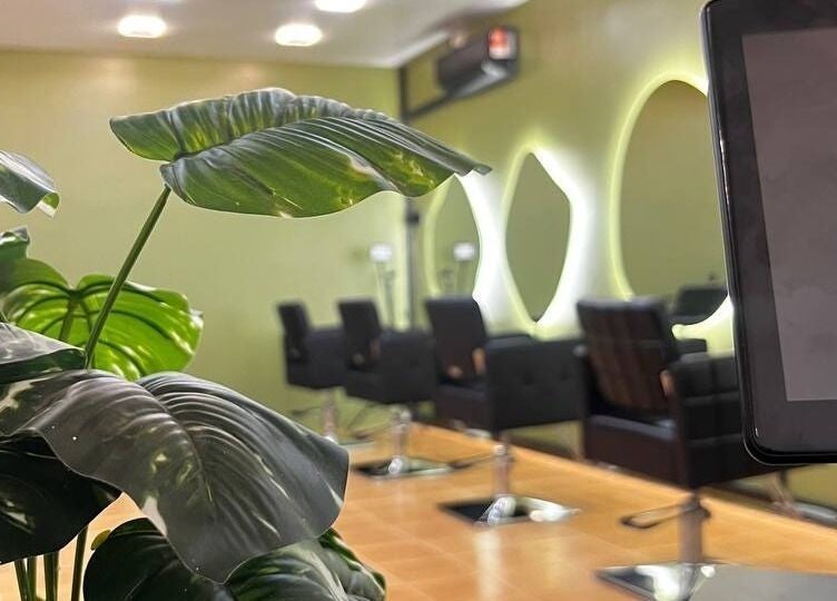 Elegant interior of Myfa Salon Indera Makhota 15 in Indera Mahkota, Pahang, MY, showcasing lush modern decor.