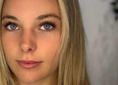 Close-up of lush eyelashes from Sass and Lash, Alexandria, New South Wales, AU.