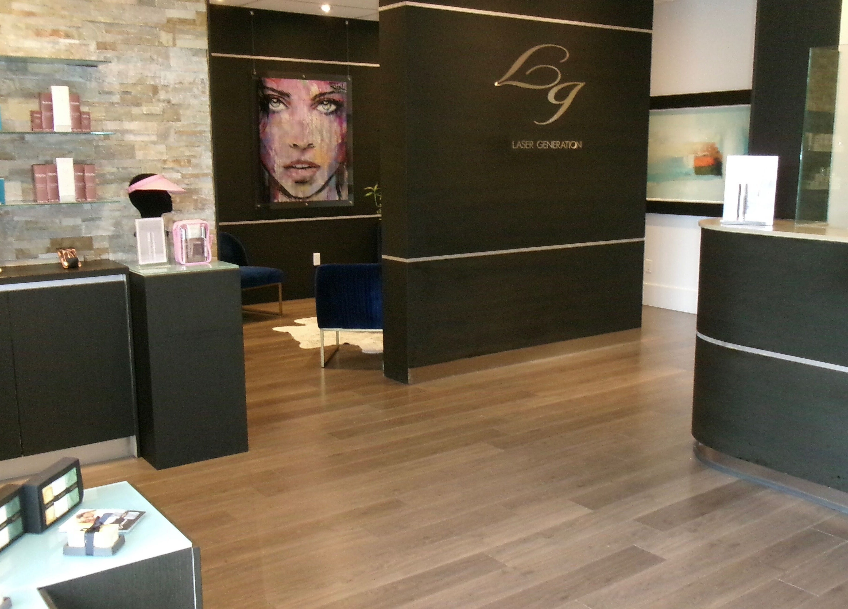 Chic interior of Victoria | Lashed Out by Vic in Vaughan, Ontario, CA with modern decor and stylish furnishings.