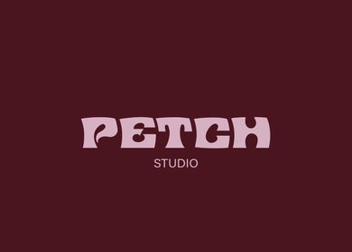Petch Studio logo on maroon background, showcasing beauty elegance in Diamond Creek, Victoria, AU.
