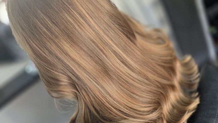 Beautiful golden hair at Joanne Slattery Hair at Hope Hair Studio, Blackburn, Scotland, GB.
