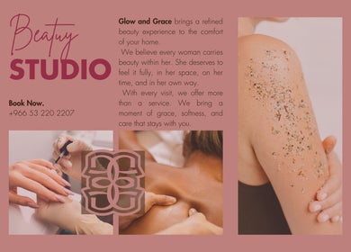 Experience beauty at Glow & Grace - Home Service, Riyadh, SA with our exquisite spa treatments.
