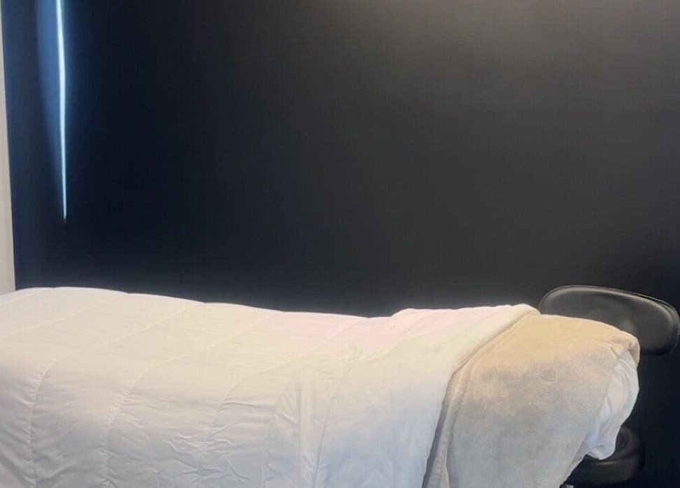 Relaxation bed at Stef’s Vogue Beauty, Gregory Hills, New South Wales, AU, offering tranquility and comfort.