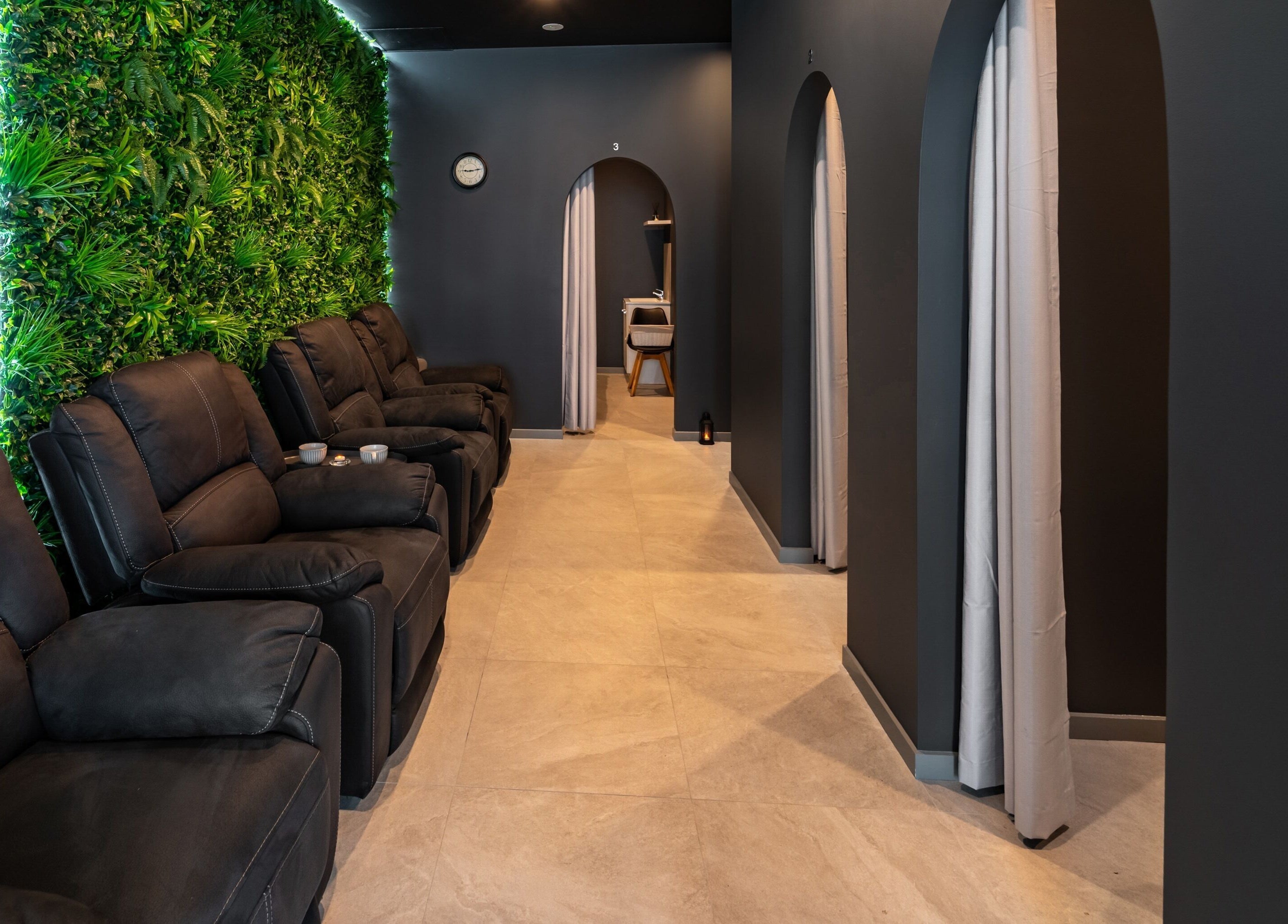 Serene waiting area at Mel's Massage & Reflexology - Mount Lawley, Western Australia, AU with comfy chairs.