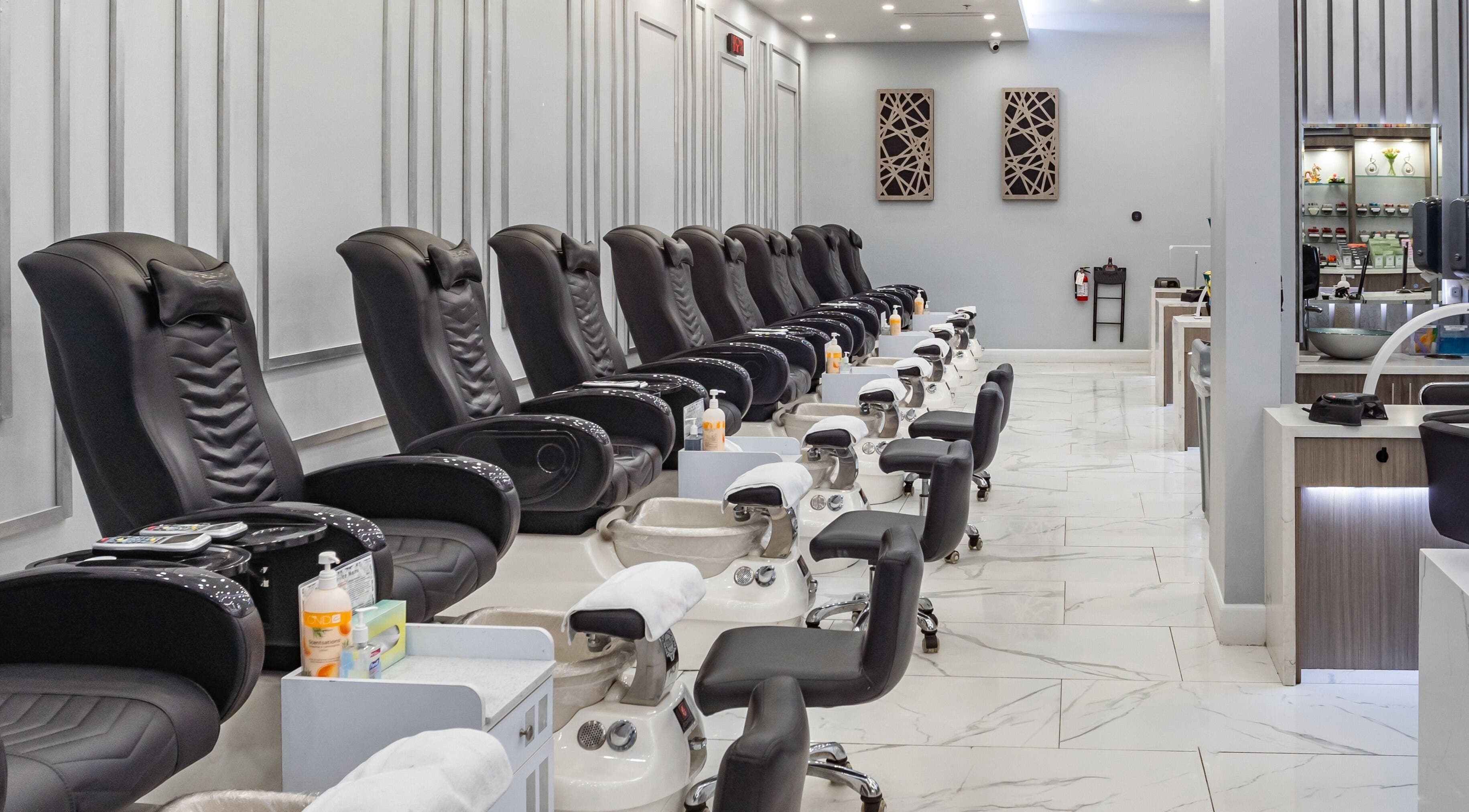 Luxurious pedicure station at Greenfield Nails and Spa-Gilbert in Gilbert, Arizona, US.