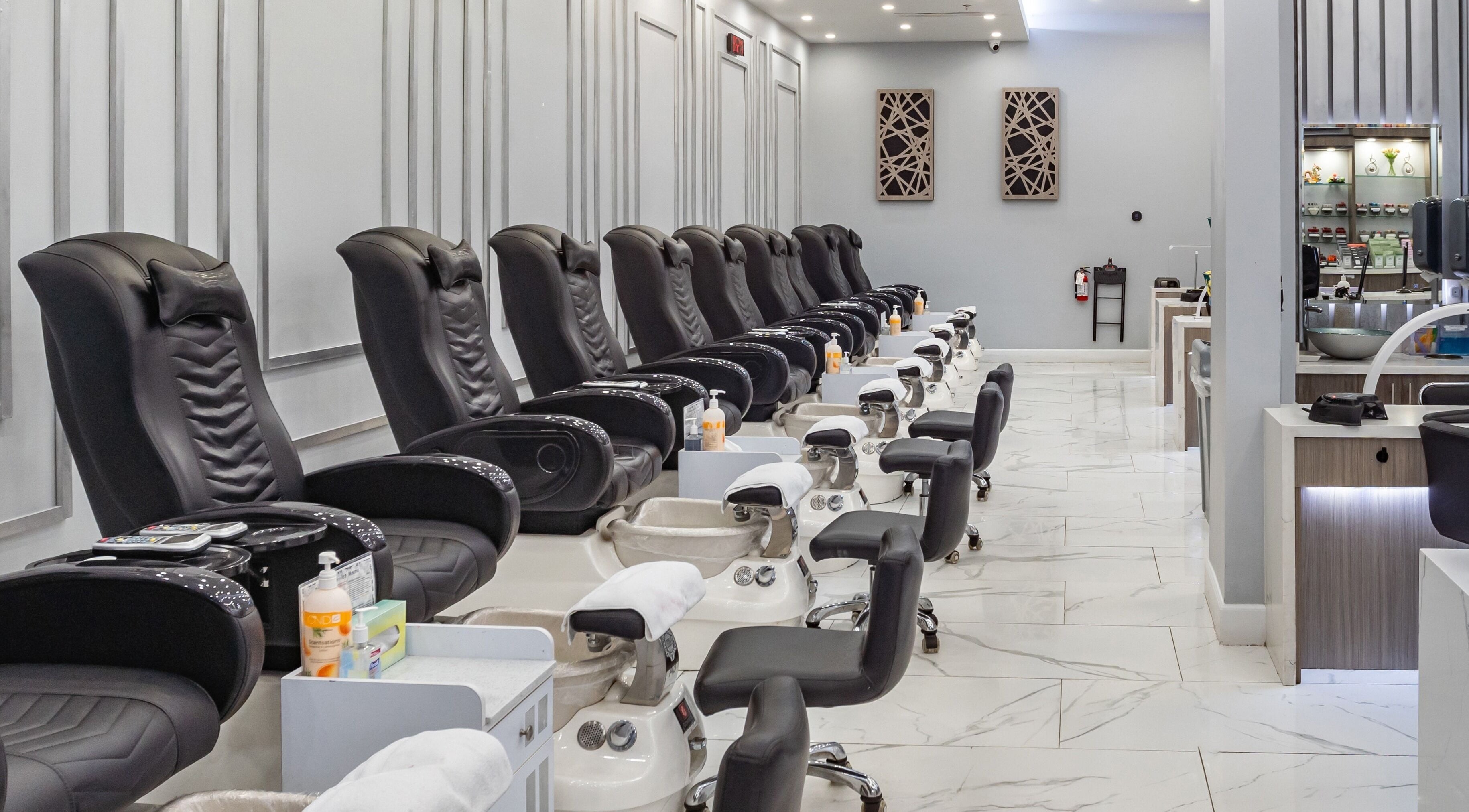 Luxurious pedicure station at Greenfield Nails and Spa-Gilbert in Gilbert, Arizona, US.