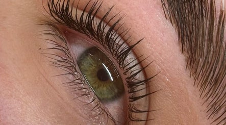 Close-up of enhanced lashes at Superfine Cosmetics, Ruthin, Wales, GB.