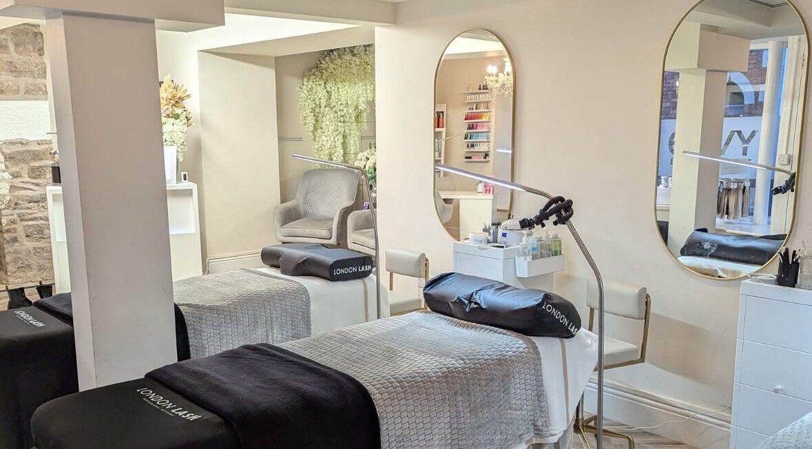 Luxurious treatment room at Superfine Cosmetics, Ruthin, Wales, GB with elegant decor and modern equipment.