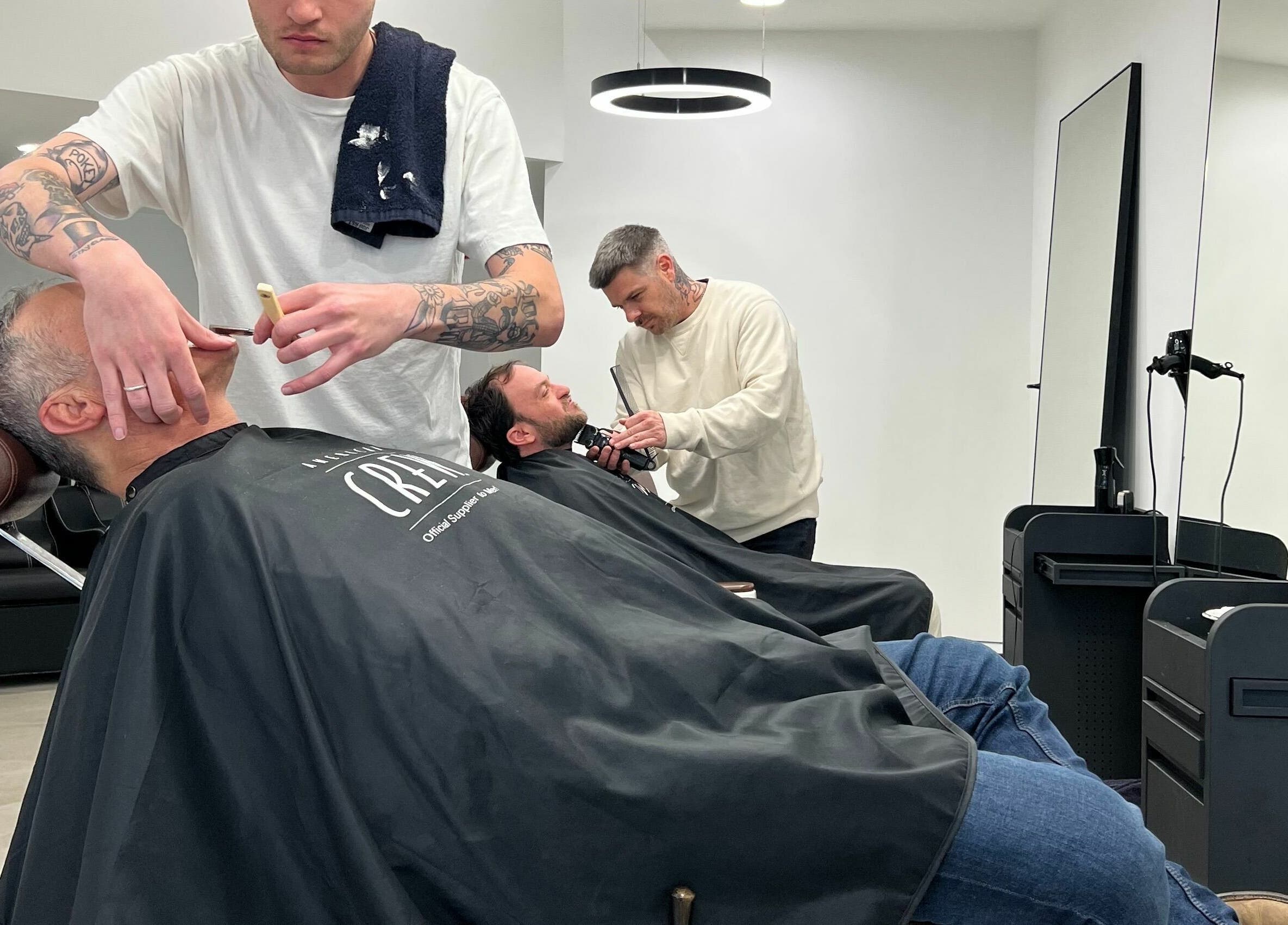 Barbers at AC FLO provide expert grooming at Bondi Beach, New South Wales, AU.