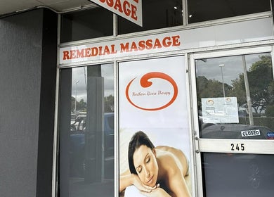 Entrance of Northern Rivers Therapy in Ballina, New South Wales, AU, showcasing remedial massage services.