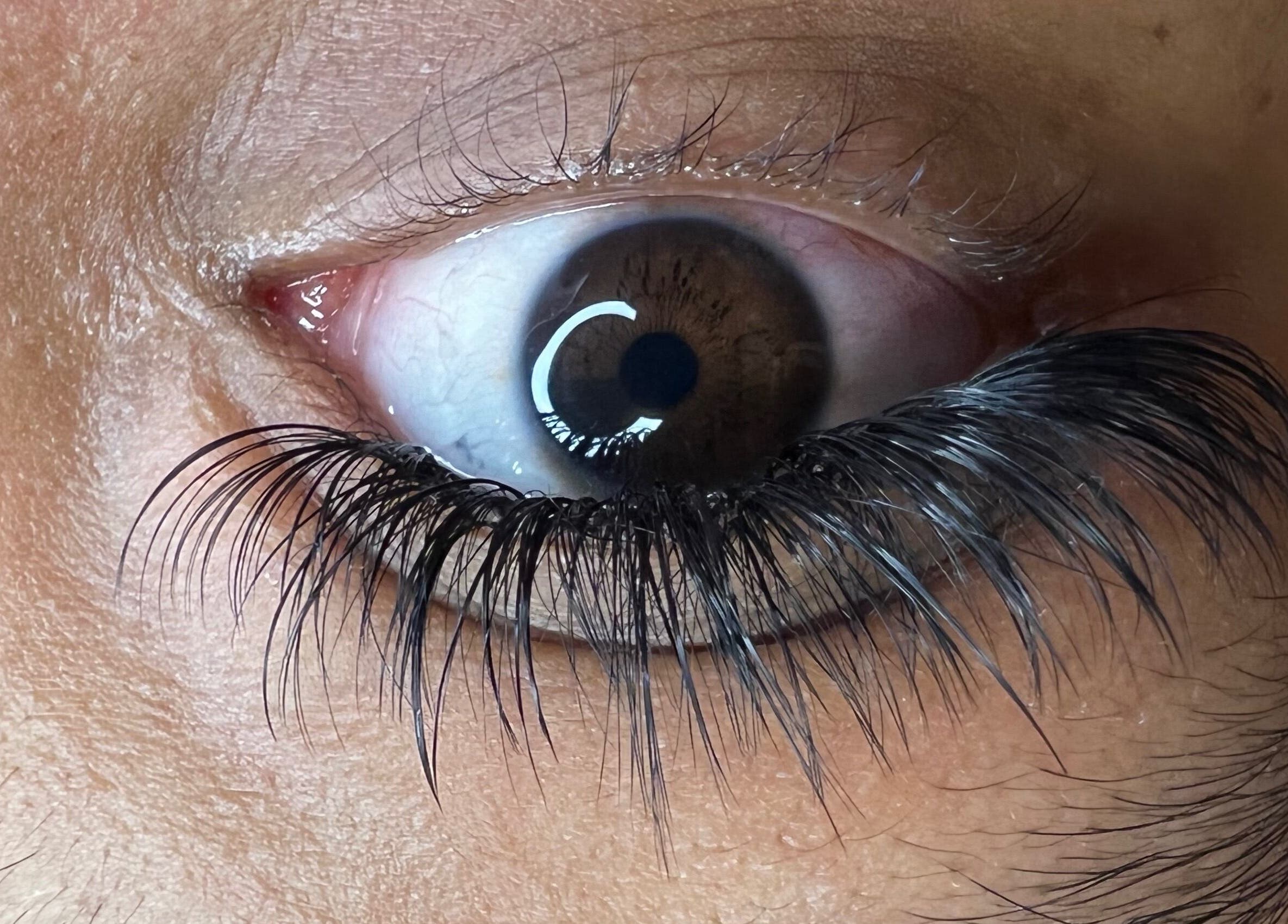 Closeup of stunning lashes from Lashes by Mynxy Beauty Bar in Sandton, Gauteng, ZA, showcasing elegant extensions.