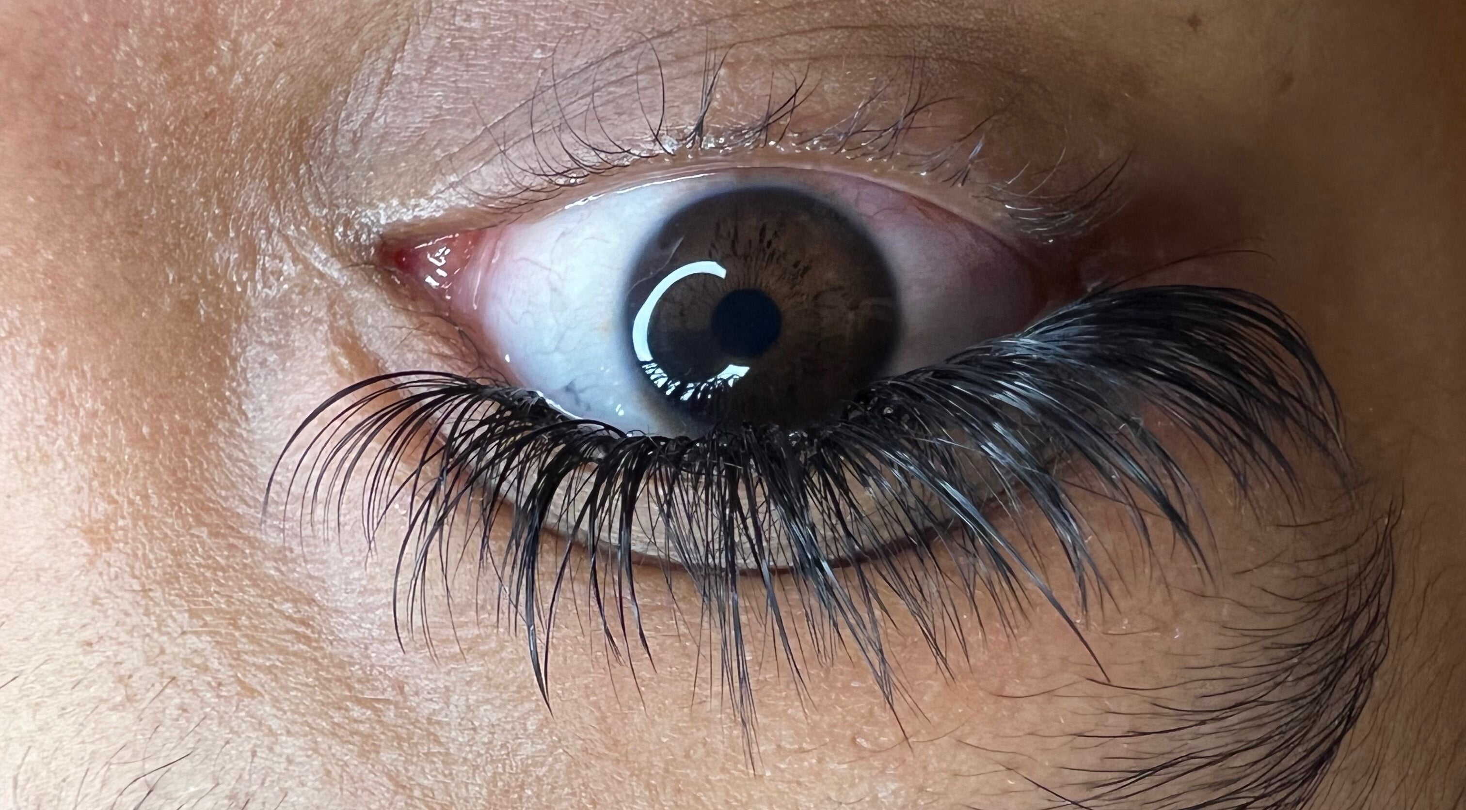 Closeup of stunning lashes from Lashes by Mynxy Beauty Bar in Sandton, Gauteng, ZA, showcasing elegant extensions.