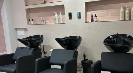 Stylish wash stations at Jodie Create | Vanity Studio Aberdeen, featuring sleek modern chairs in Aberdeen, Scotland, GB.