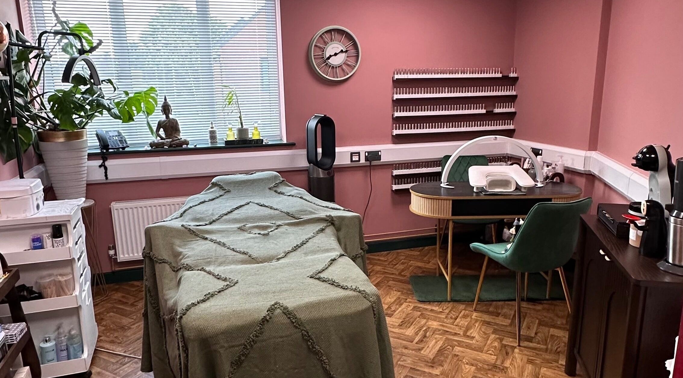 Relaxing treatment room at Beauty By Alexandra in Ramsgate, England, GB featuring a cozy setup.