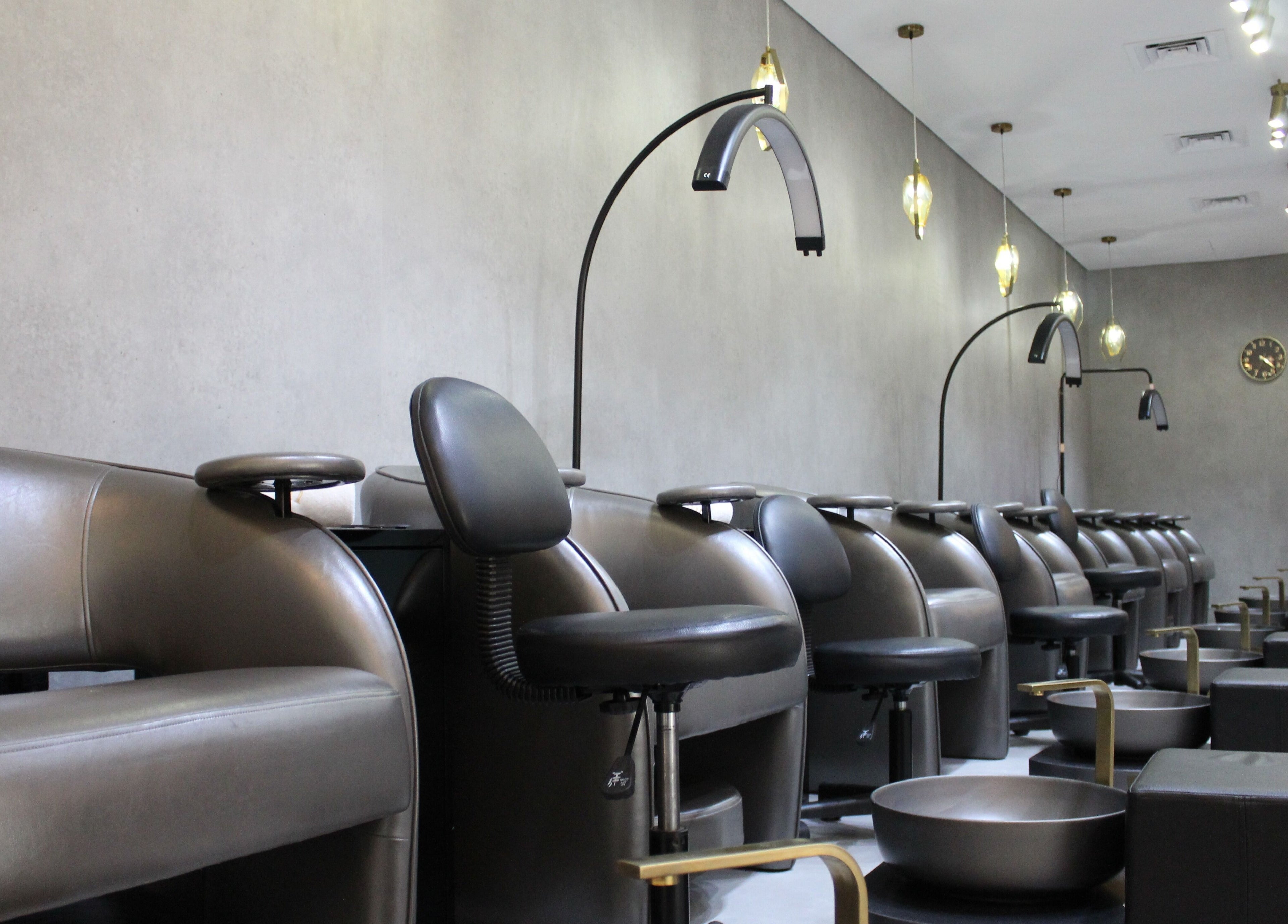 Chic seating area at The Salon Luxe at Five JBR, Dubai, Dubai, AE, showcasing modern design and comfort.