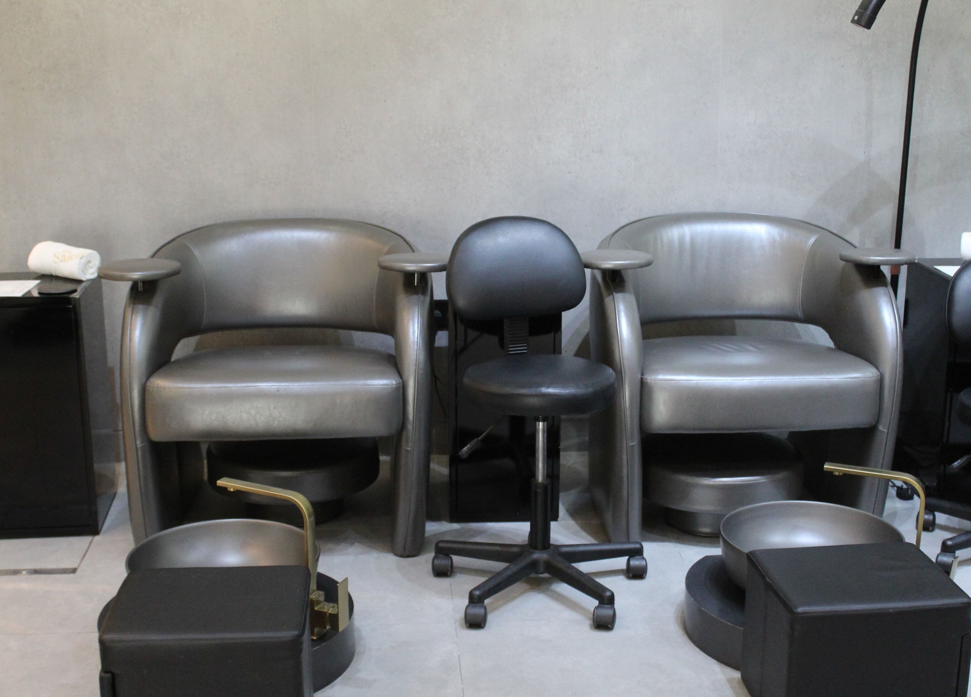 Elegant modern salon chairs at The Salon Luxe at Five JBR, Dubai, Dubai, AE creating a luxurious ambiance.