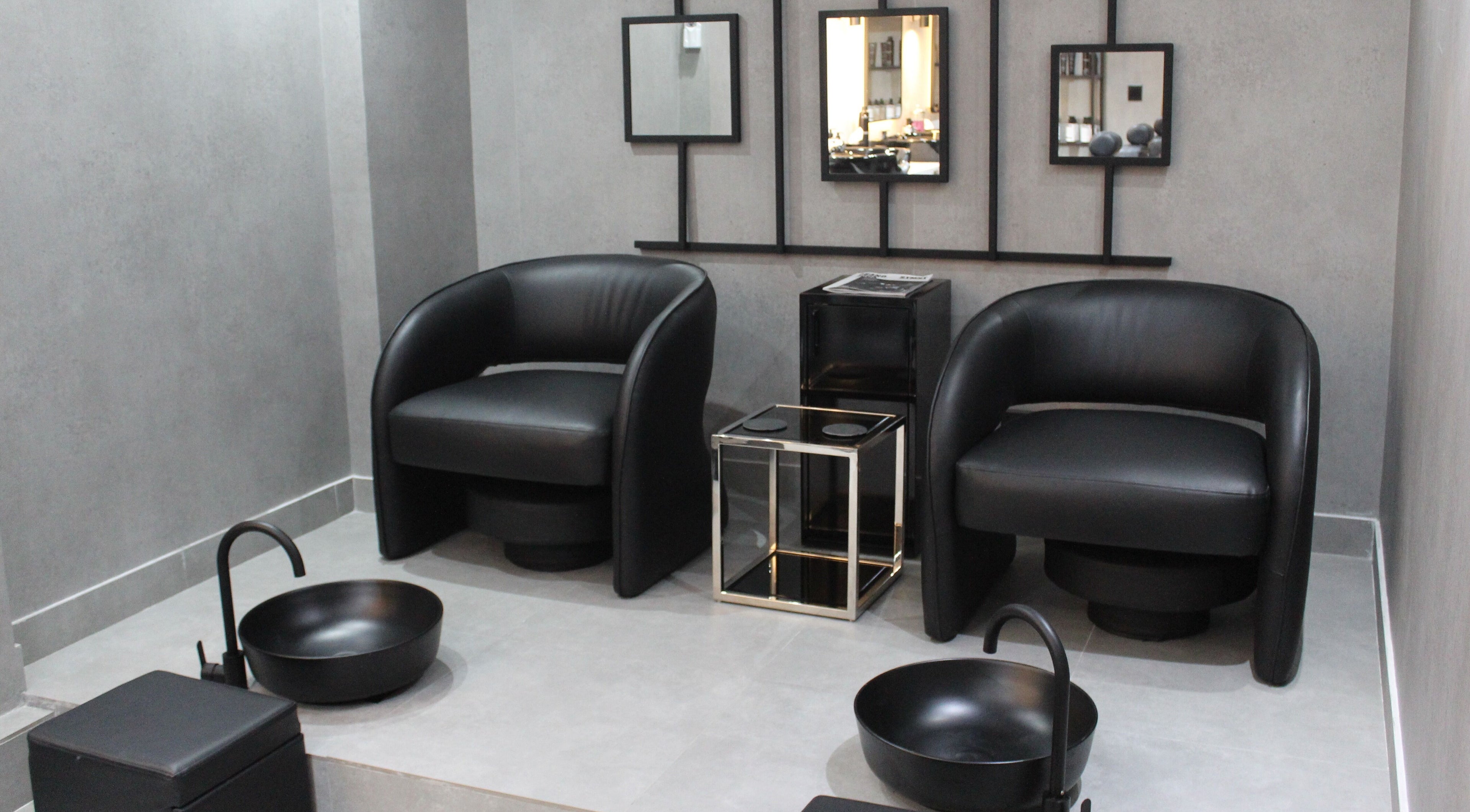 Elegant seating at The Salon Luxe, Dubai, Dubai, AE, offering modern beauty and wellness services.