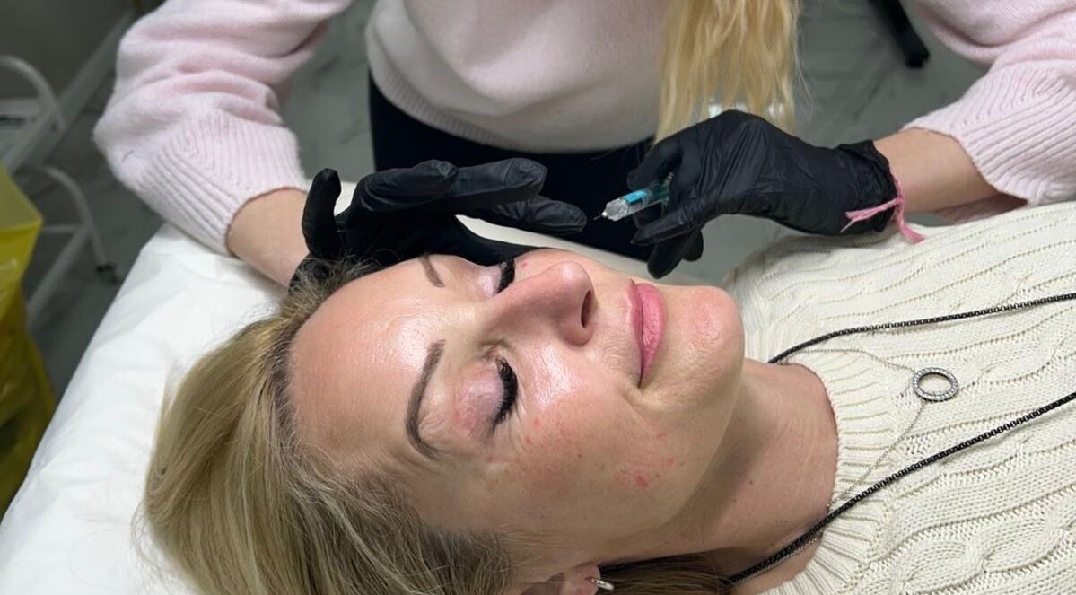 Aesthetic treatment at Isabel Alexandra Aesthetics in Loughborough, England, GB showcasing skilled facial care.
