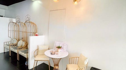 Elegant seating area at CLG Aesthetics Fairview, Quezon City, Metro Manila, PH with stylish decor.