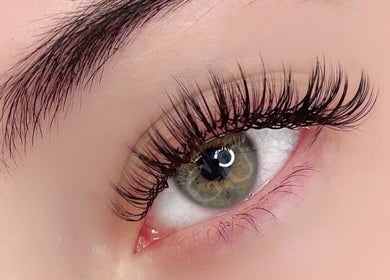 Close-up of a beautifully styled eyelash at Glowup Studio, Haymarket, New South Wales, AU.