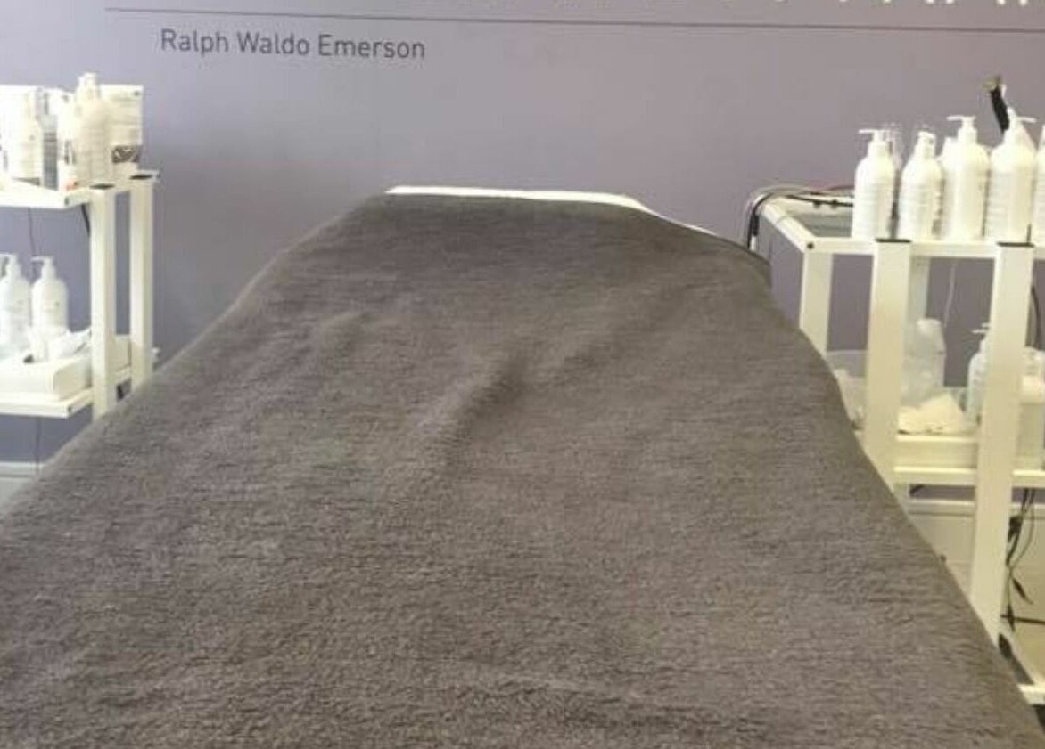 Relaxing treatment room at Laser and Skin Studio, Mullingar, County Westmeath, IE, featuring serene decor.