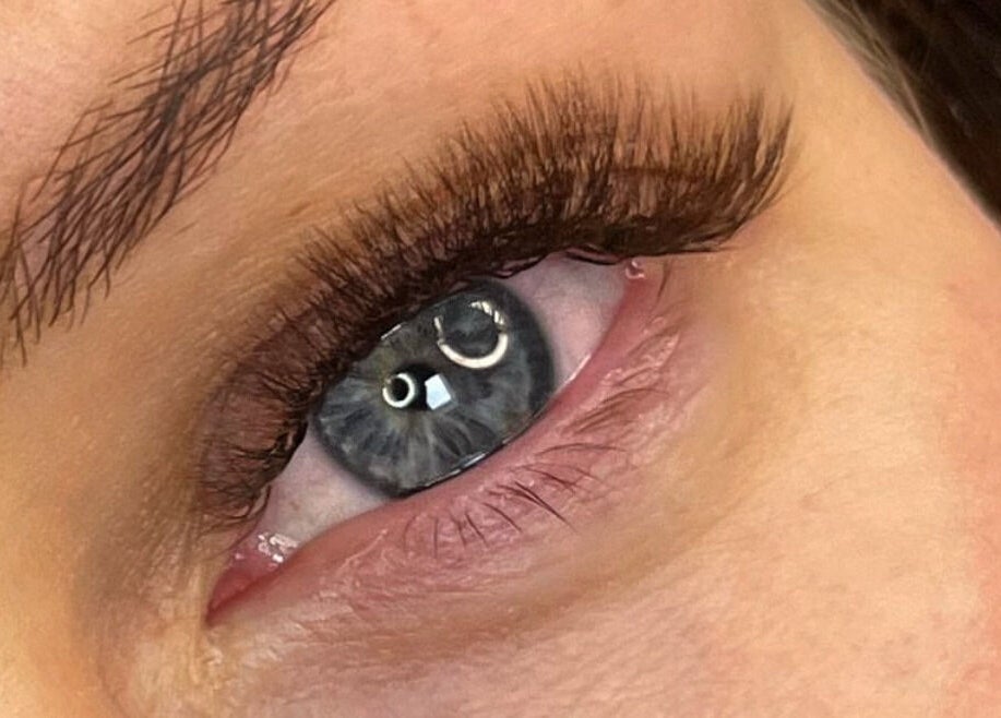 Close-up of expertly crafted lashes at Lashes by Loz LTD in Langdon Hills, England, GB.