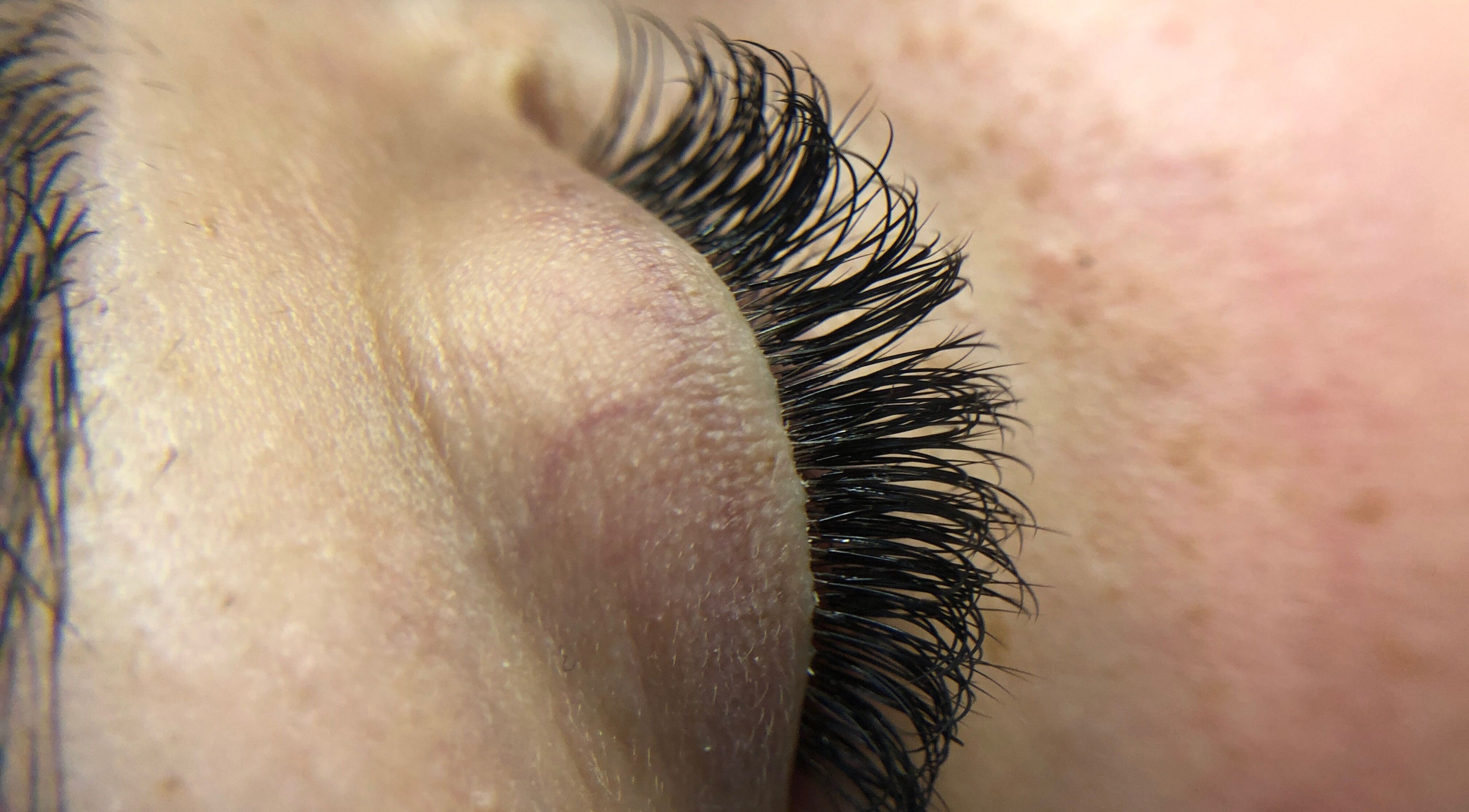 Close-up of expertly applied lashes at Cheri Lash and Brow Artistry, Polokwane, Limpopo, ZA.