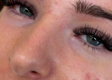 Close-up of styled lashes at Layered Collective, Ellesmere Port, England, GB, showcasing beauty enhancement.