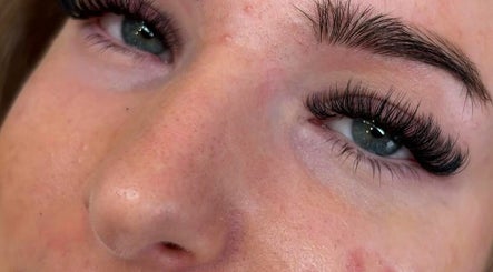 Close-up of styled lashes at Layered Collective, Ellesmere Port, England, GB, showcasing beauty enhancement.