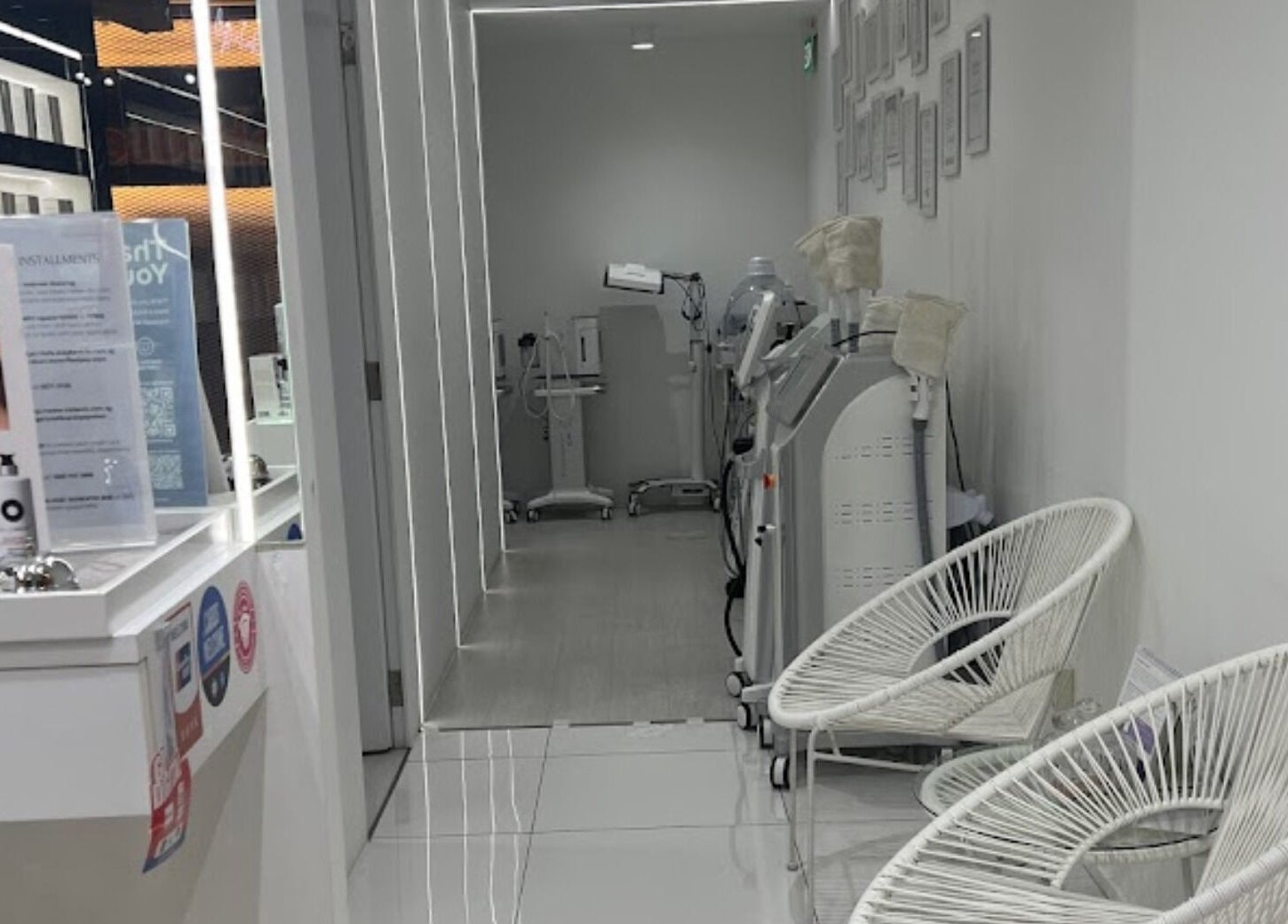 Modern interior at Cheongdam - SingPost Centre displaying beauty equipment, Singapore, Singapore, SG.