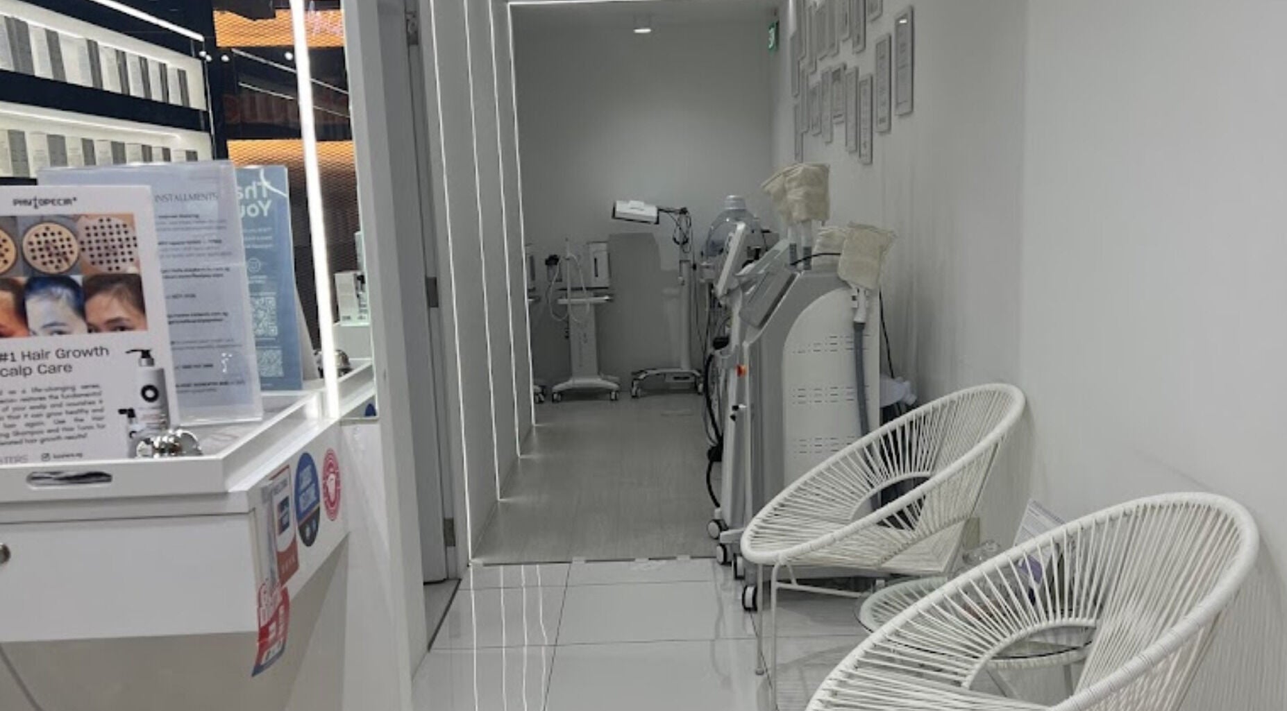 Modern interior at Cheongdam - SingPost Centre displaying beauty equipment, Singapore, Singapore, SG.