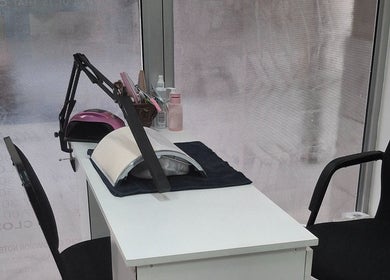 Nail station at Madelein Nails and Beauty, Pretoria, Gauteng, ZA, showcasing a modern, inviting design.