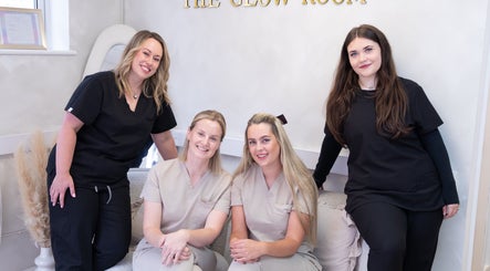 Friendly staff at The Glow Room Brackley, Brackley, England, GB, pose in the welcoming beauty space.