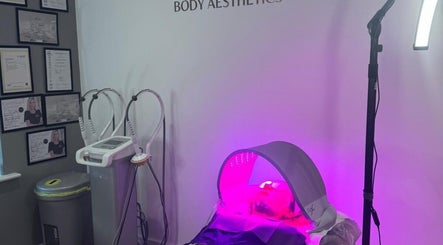 NUYU Body Aesthetics in Beckenham, England offers relaxing light therapy treatment in a modern wellness setting.