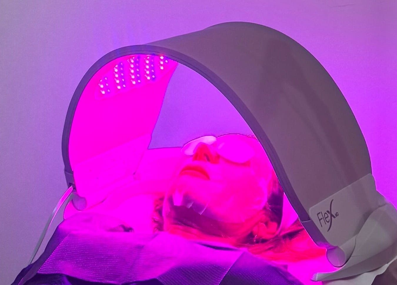 LED light therapy at NUYU Body Aesthetics, Beckenham, England, GB, enhancing skin rejuvenation.