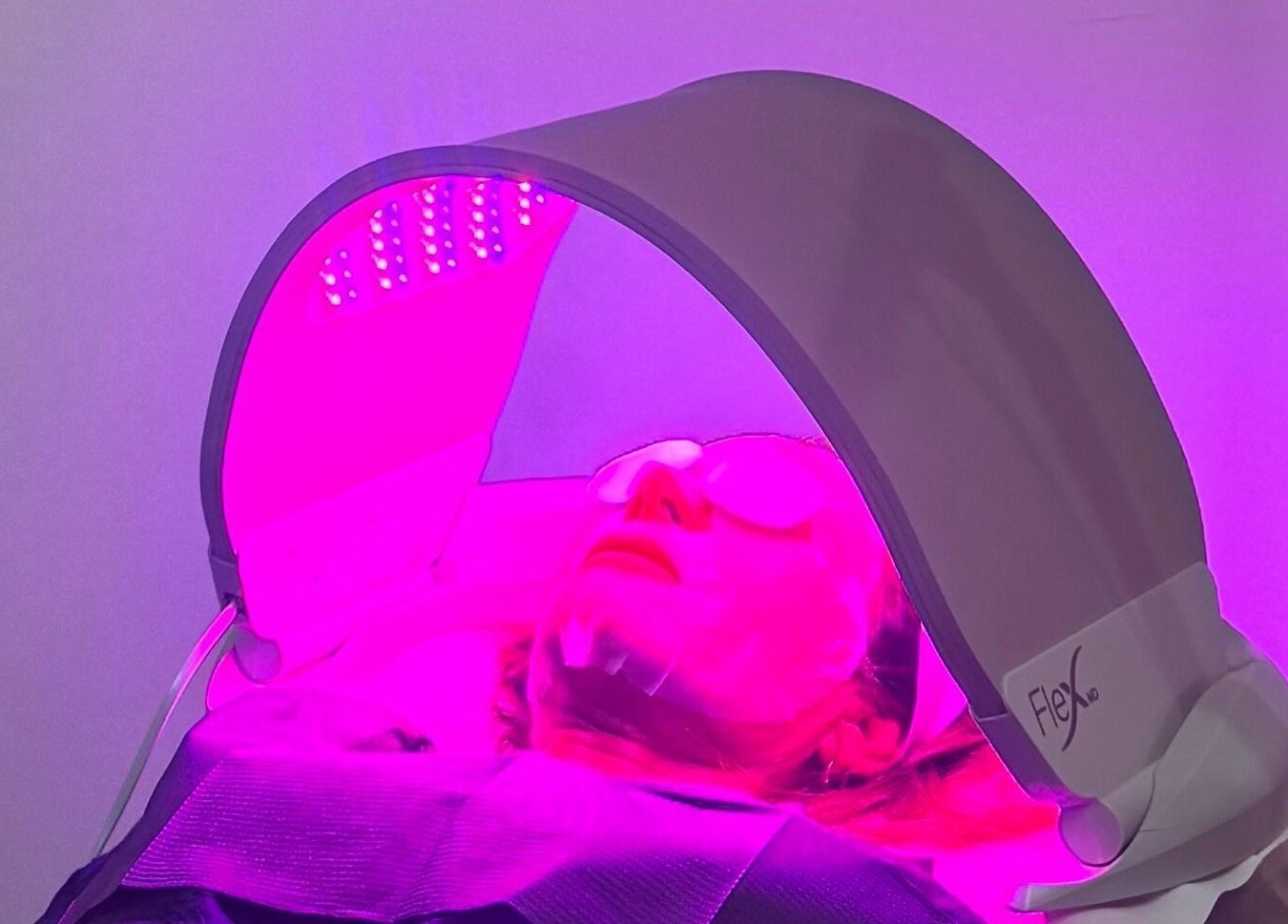 LED light therapy at NUYU Body Aesthetics, Beckenham, England, GB, enhancing skin rejuvenation.