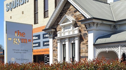The Gym's elegant facade and sign at Mile End, South Australia, AU, highlighting premium fitness offerings.