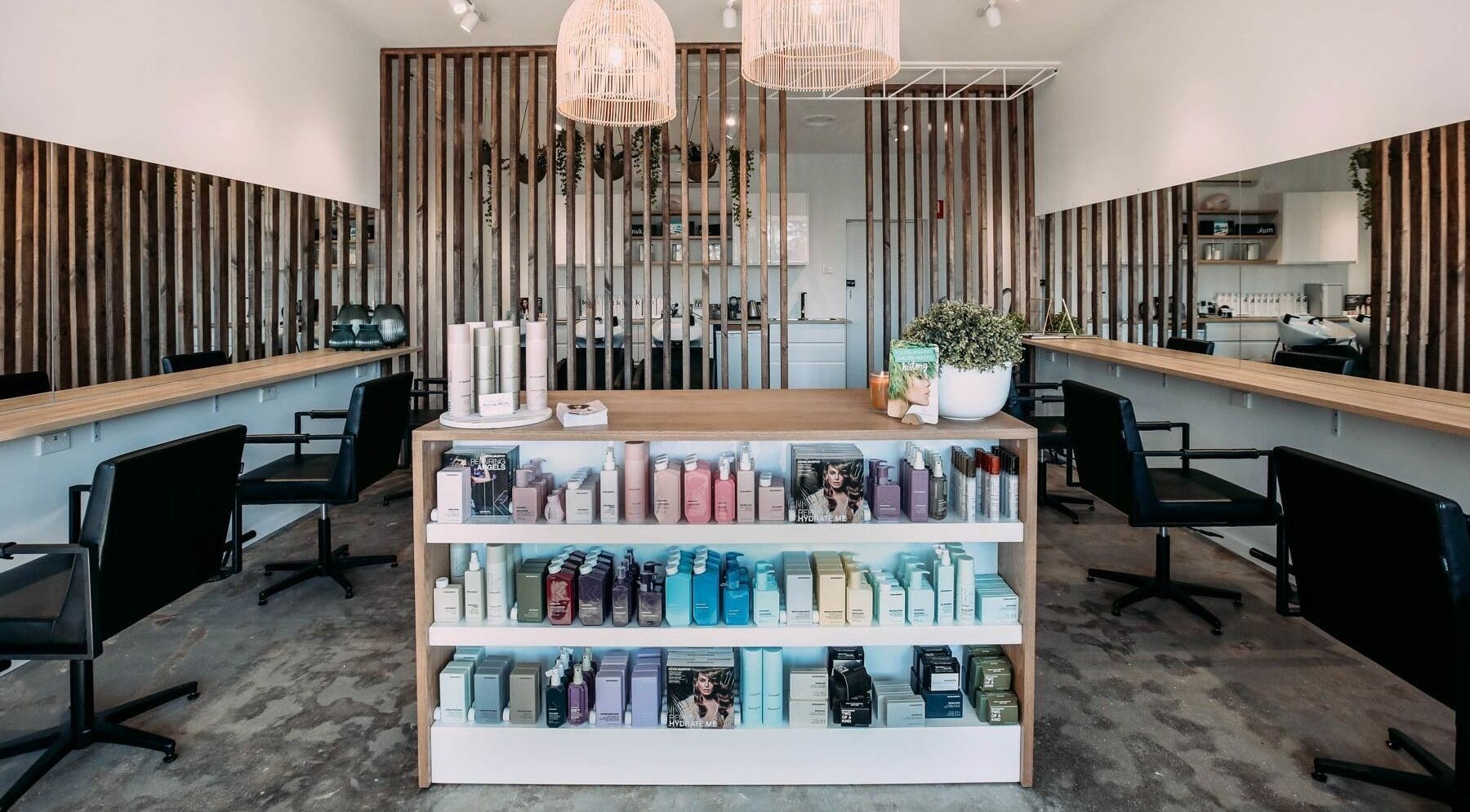 Gingers Hair Salon in Melbourne, Victoria, AU with sleek design and stylish hair care products.
