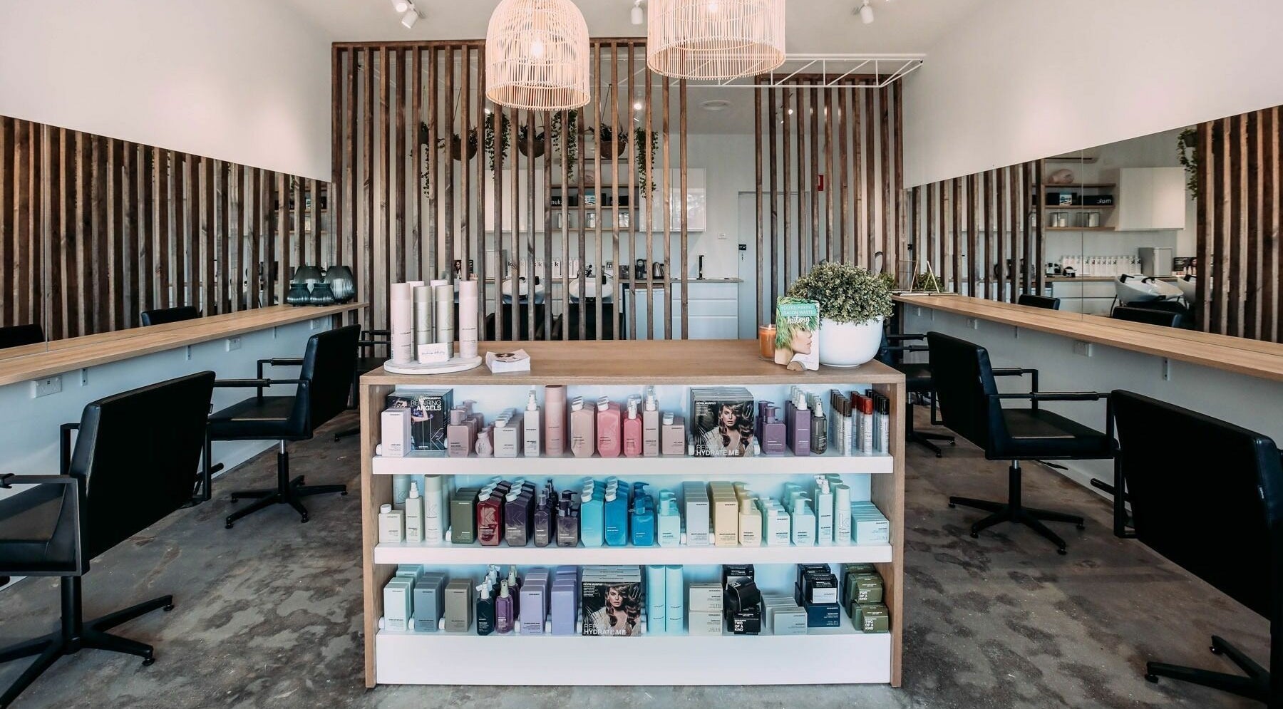 Gingers Hair Salon in Melbourne, Victoria, AU with sleek design and stylish hair care products.