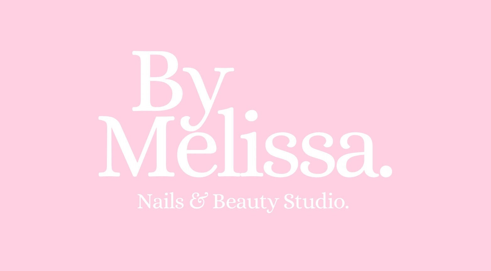 By Melissa Studio logo on pink background, East Kilbride, Scotland, GB.