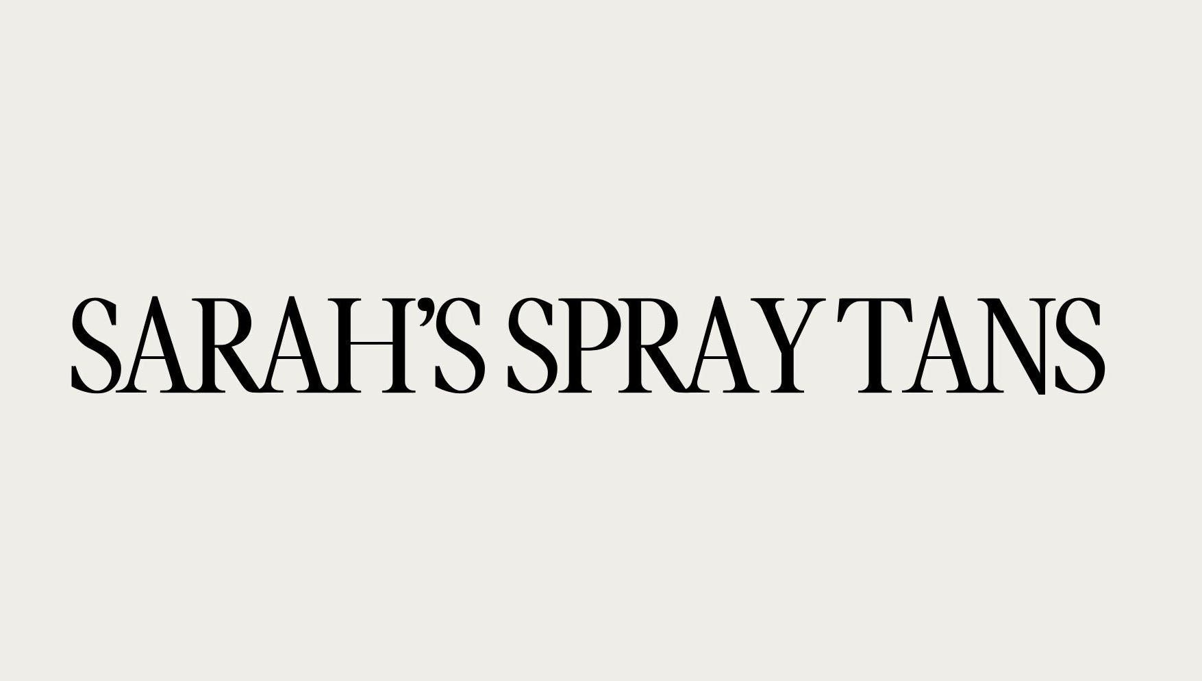Sarah's Spray Tans logo on a light background in Auckland, Auckland, NZ.