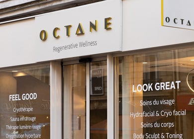 Façade Octane à Paris, Île-de-France, FR offrant soins régénératifs et bien-être.