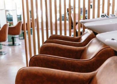 Luxurious wash chairs at Jade + Co. Salon in Paddington, NSW, AU offer a relaxing experience.