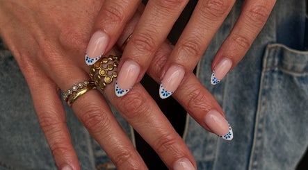 Elegant nail art with intricate design at Pop Up Well Chiswick, London, England, GB.