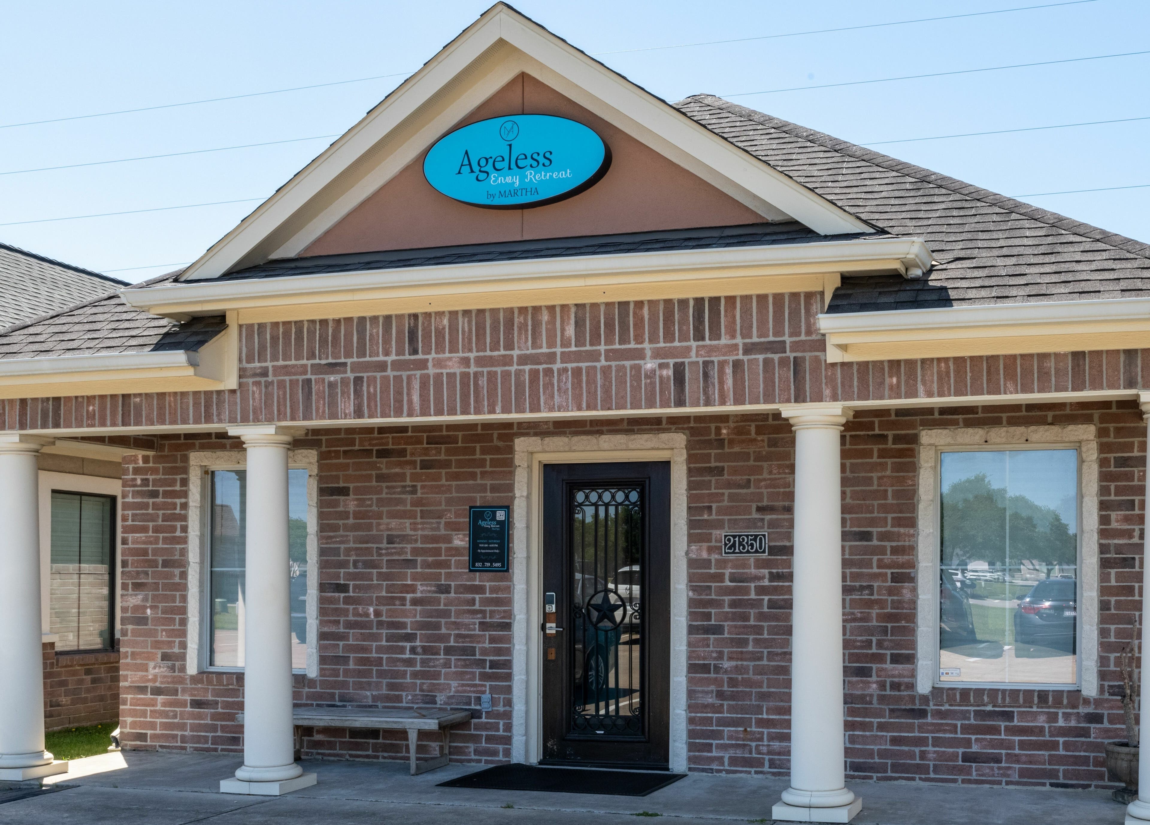 Front view of Ageless Envy Retreat Med Spa in Katy, Texas, US showcasing inviting entry and architecture.