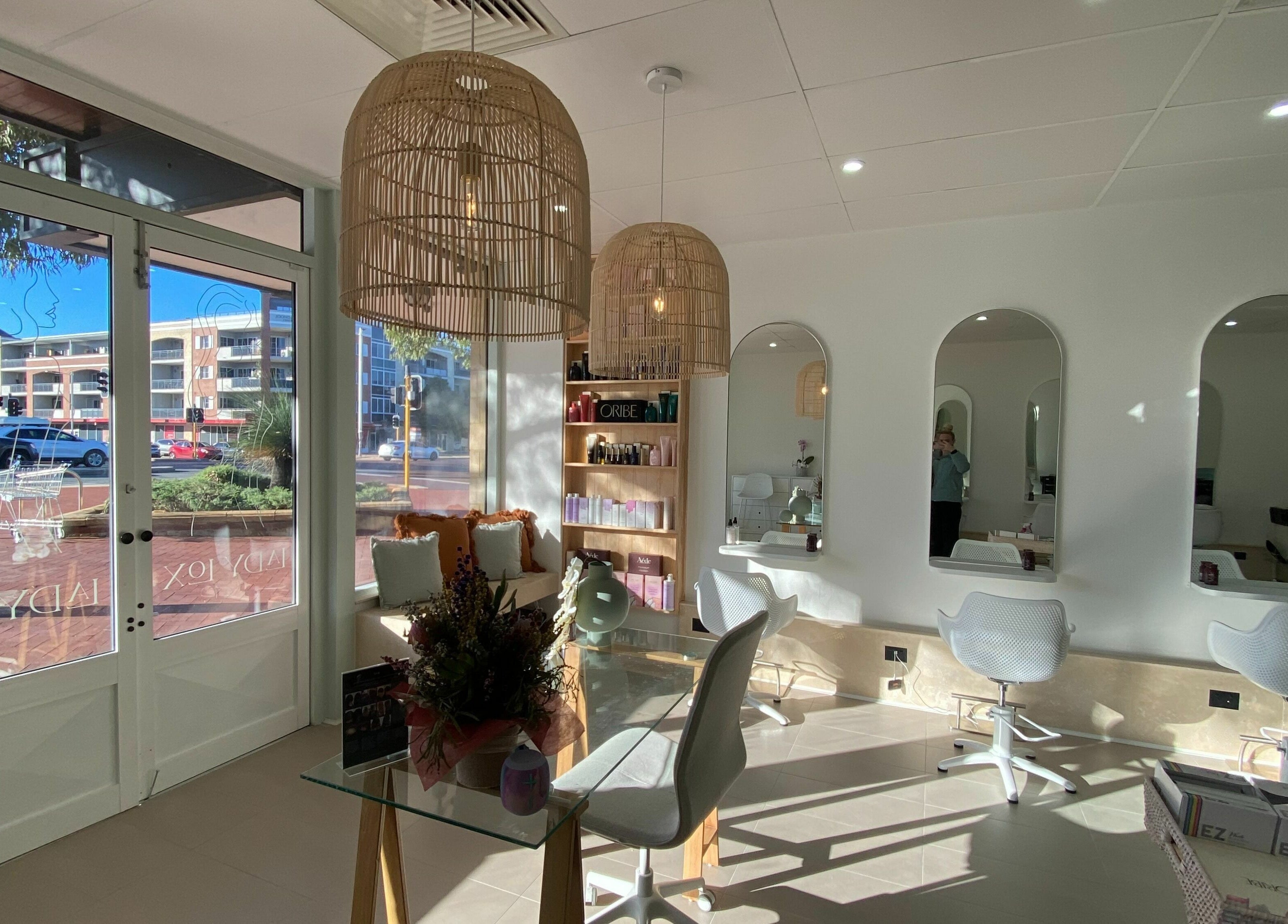 Lady Lox interior with stylish seats and mirrors in Joondalup, Western Australia, AU.