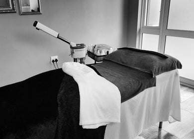 The Beauty Room massage table and tools in Gqeberha, Eastern Cape, ZA ready for treatment.