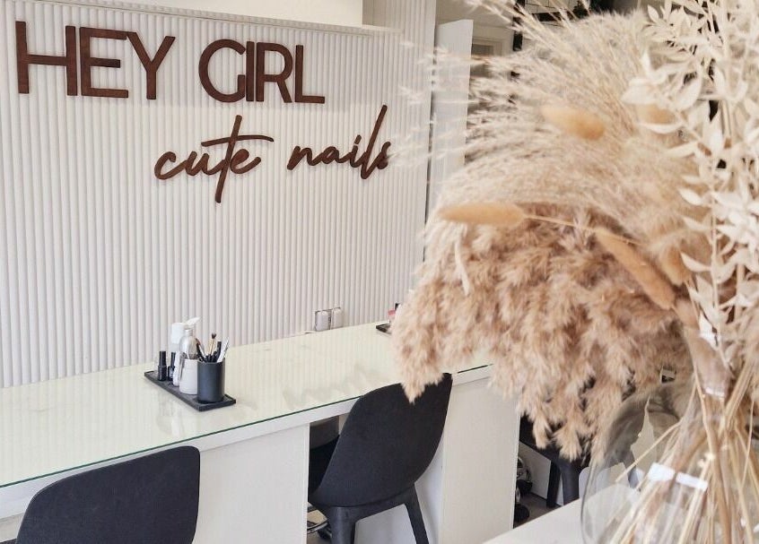 Stylish nail salon interior at Tress and Bloom Neath, Neath, Wales, GB; showcasing modern design and decor.