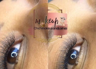 Close-up of elegant eyelashes at Chichimakeupandlashes, Johannesburg, Gauteng, ZA showcasing professional makeup.